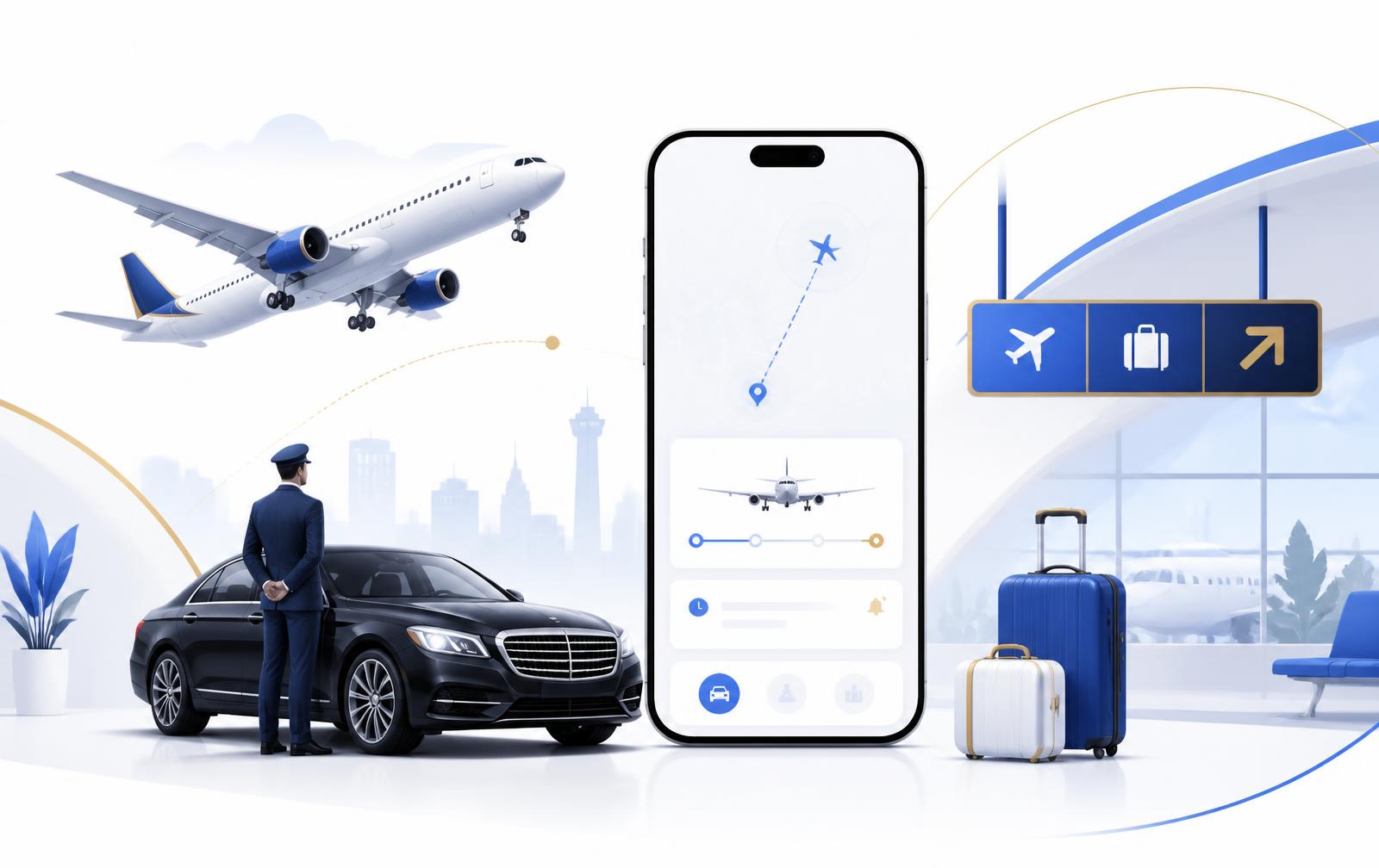 Airport Transfer Booking — Flight-aware airport transfers booked in under 60 seconds